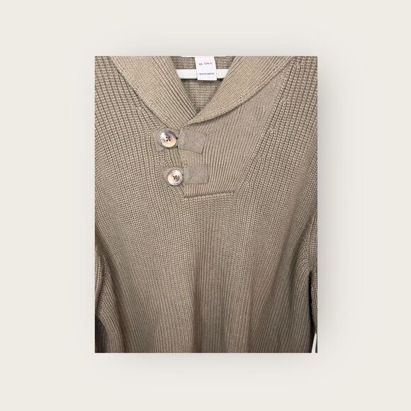 Duluth Trading Company Men’s Brigadier Shawl Collar Sweater Major Green XL Tall - Picture 6 of 8